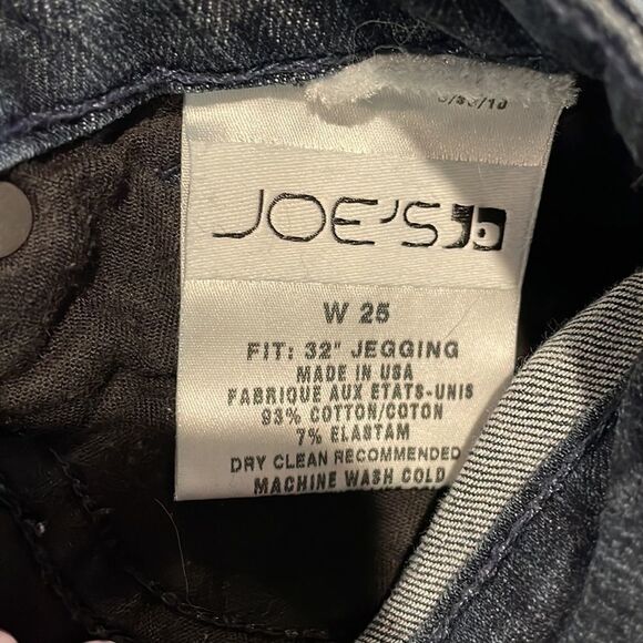 Joe's Jeans | Dark Wash Denim Skinny Legging /Jeggings Jeans size 25 EUC - Picture 4 of 6